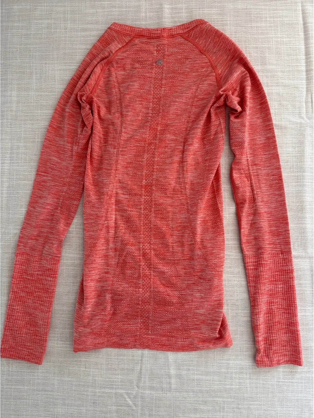 Lululemon Long Sleeve Athletic Top in Coral Heather